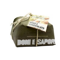 photo Doni e Sapori - Panettone Artigianale Pere e Cioccolato - 1000 g 1